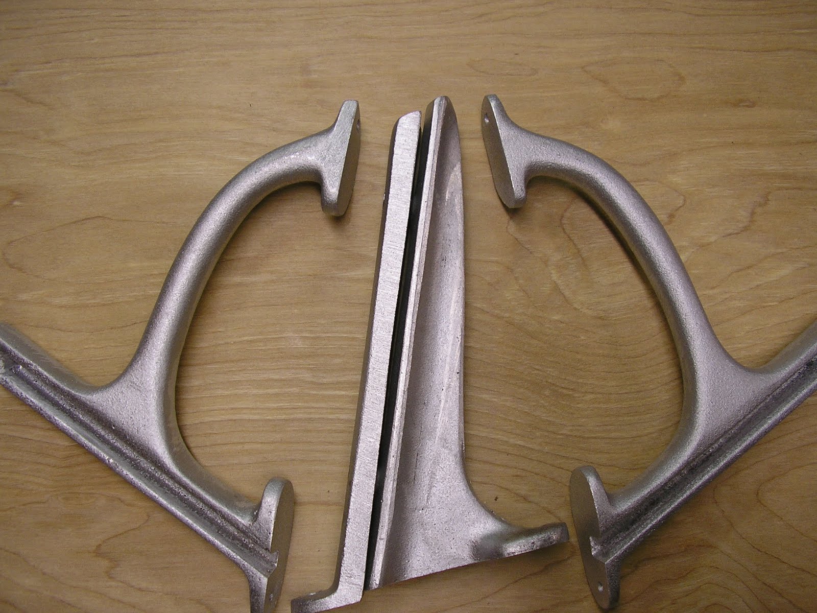 Ted's Wood Boat Windshield Brackets Arrived