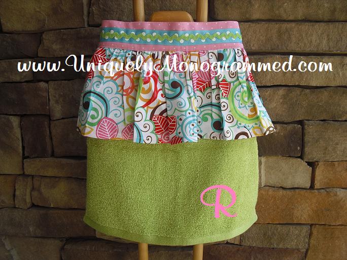 Uniquely Monogrammed Holiday Boutique Fashionable Aprons Great Gifts