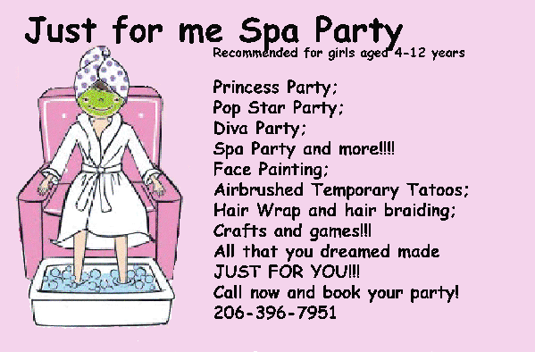 Just for me Spa Party!!!!