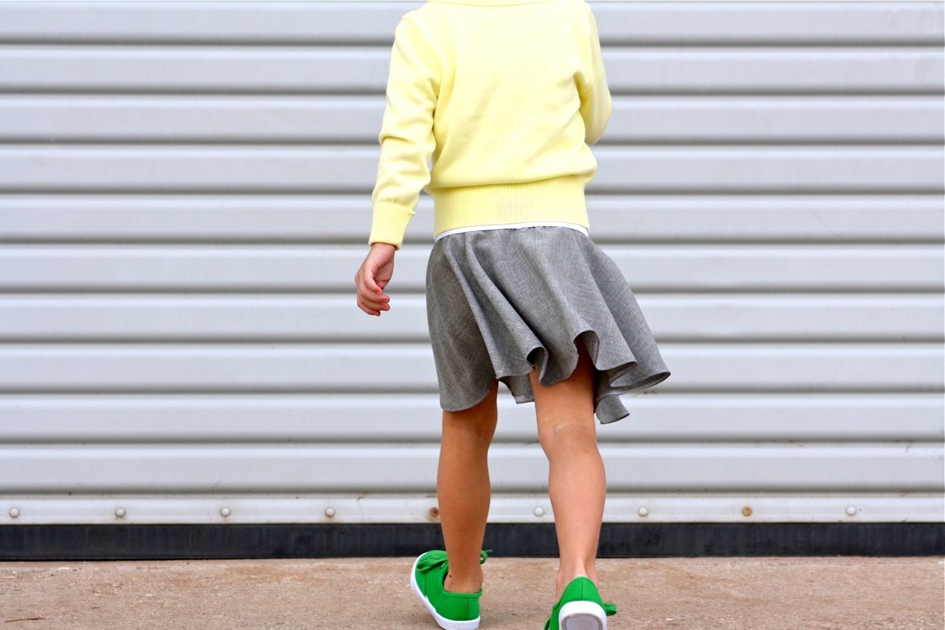 City Threads Girls 100% Cotton Twirly Skirt Skater Circle Skirt School or Play 