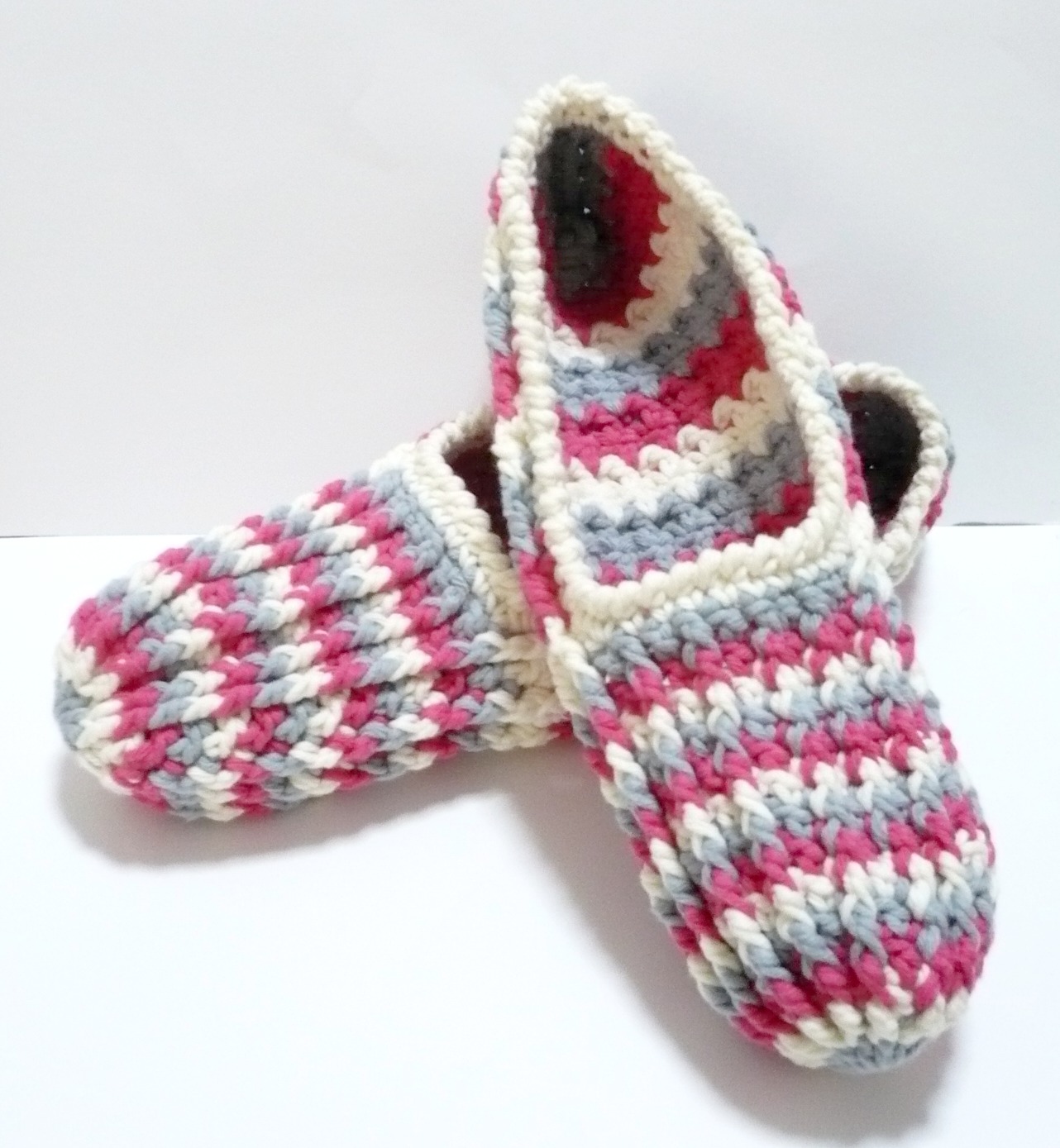Nicely Created For You: Crocheted House Slippers - Olivia