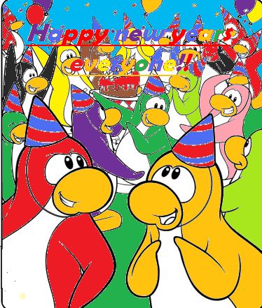 Penguinpop's CP Cheats!!: Happy New years from the whole Club Penguin