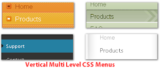 Vertical CSS Menu for Blogger