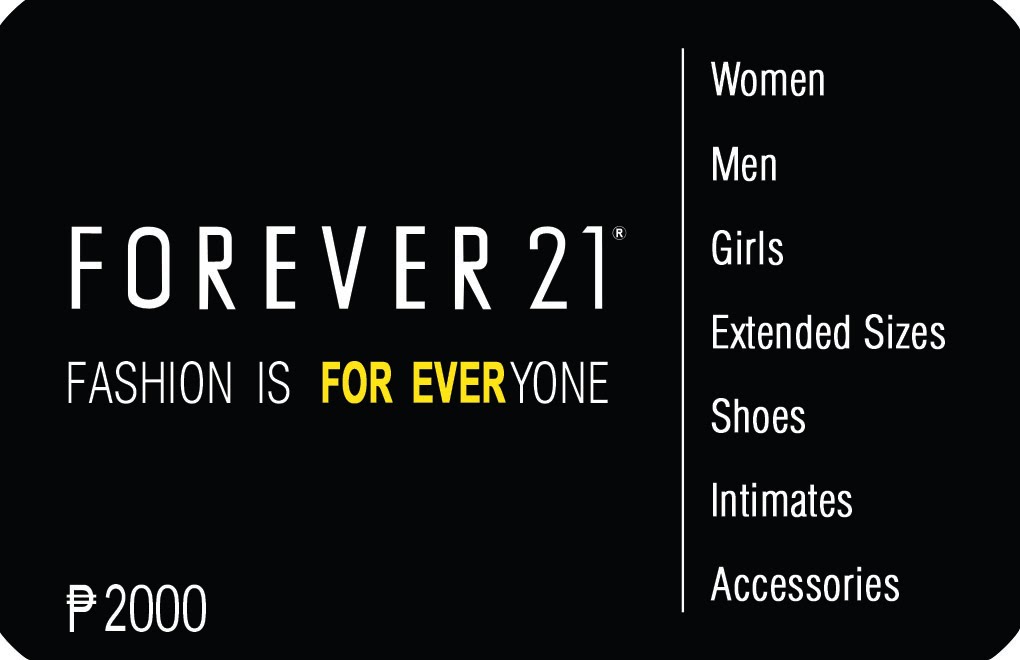 Forever 21 GiftCards, Now Available!!
