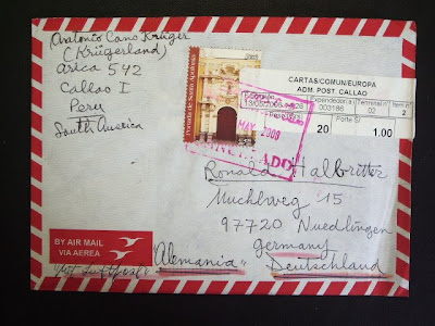 Arriving And Outgoing Mail Art Arriving Mail Art From Antonio Cano Kruger Peru