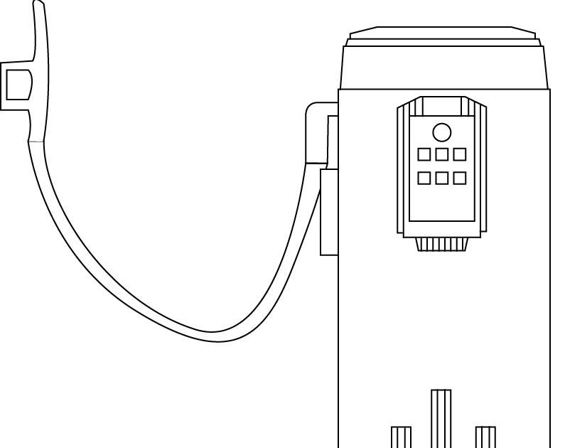 Digital Drawing: Gas Pump - Jan. 5th