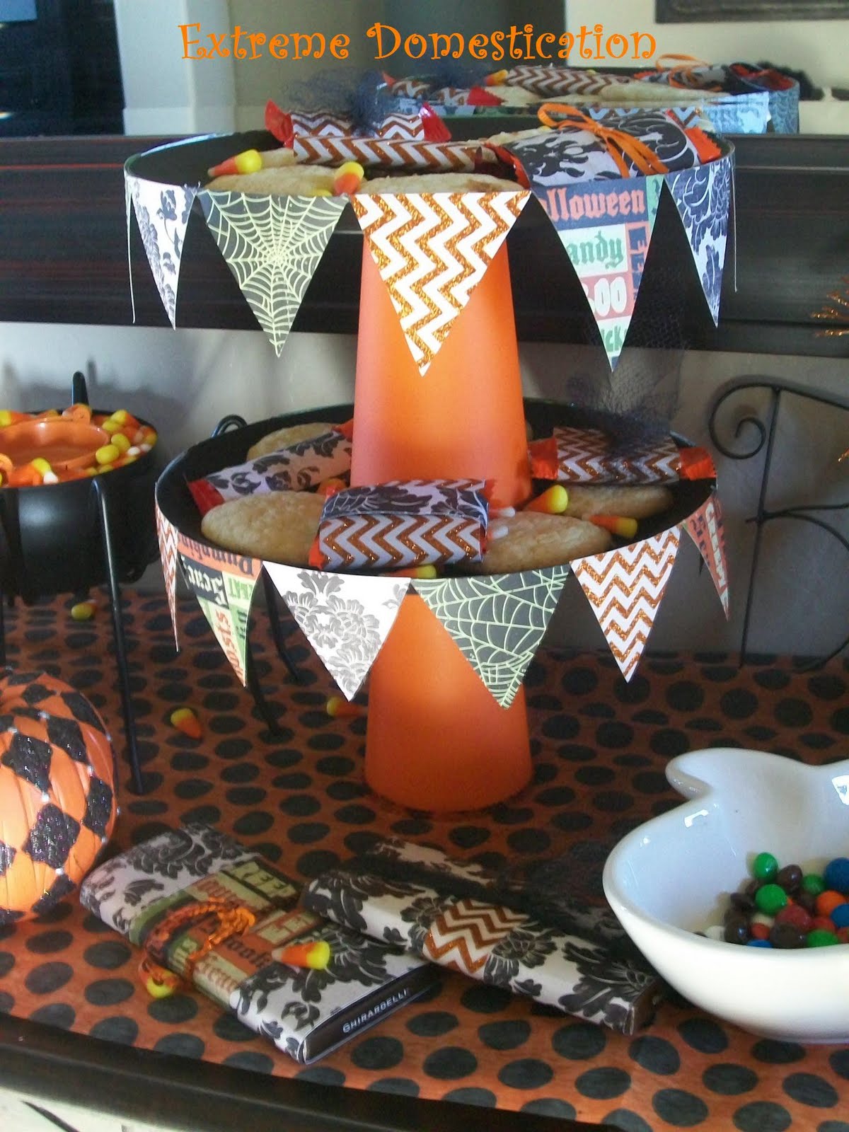 Extreme Domestication Halloween Table Party Display