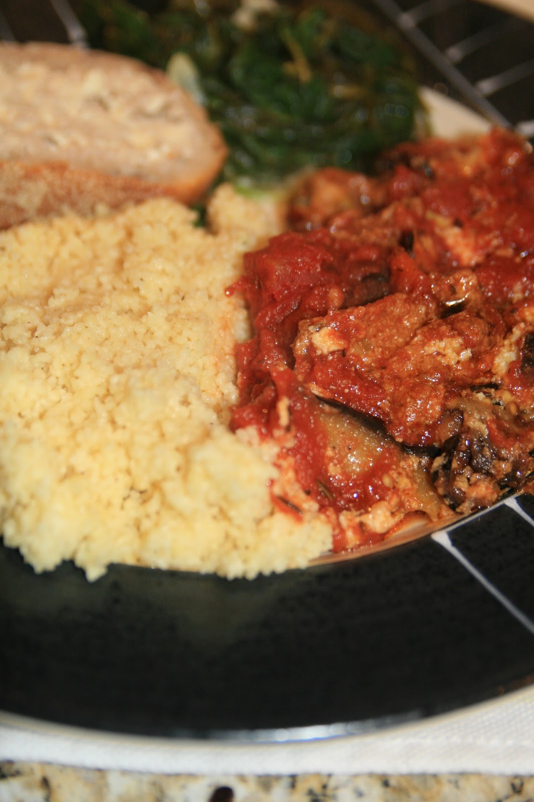 Haystacks & Champagne Eggplant Rollatini with Goat Cheese Filling