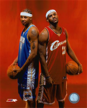 Carmelo Anthony and Lebron James
