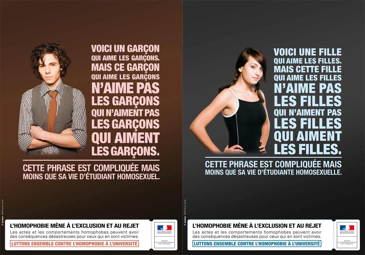 Stéréotypes Et Préjugés L'impact De La Publicité Babel: Affiche de la campagne du Ministère de l'Éducation Nationale