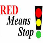 red means stop