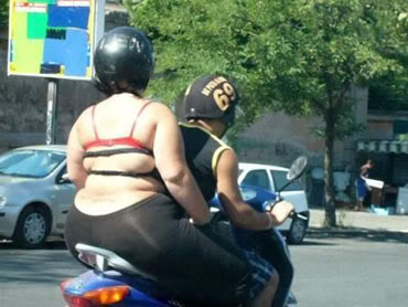 Fat Woman On A Motorcycle 18