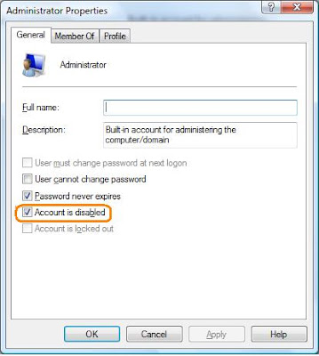 Enable administrator user in windows XP and Vista