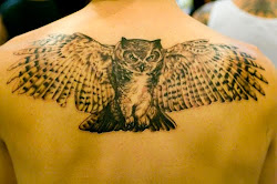 tattoo bird owl tattoos flying shoulder tatoo designs owls horned