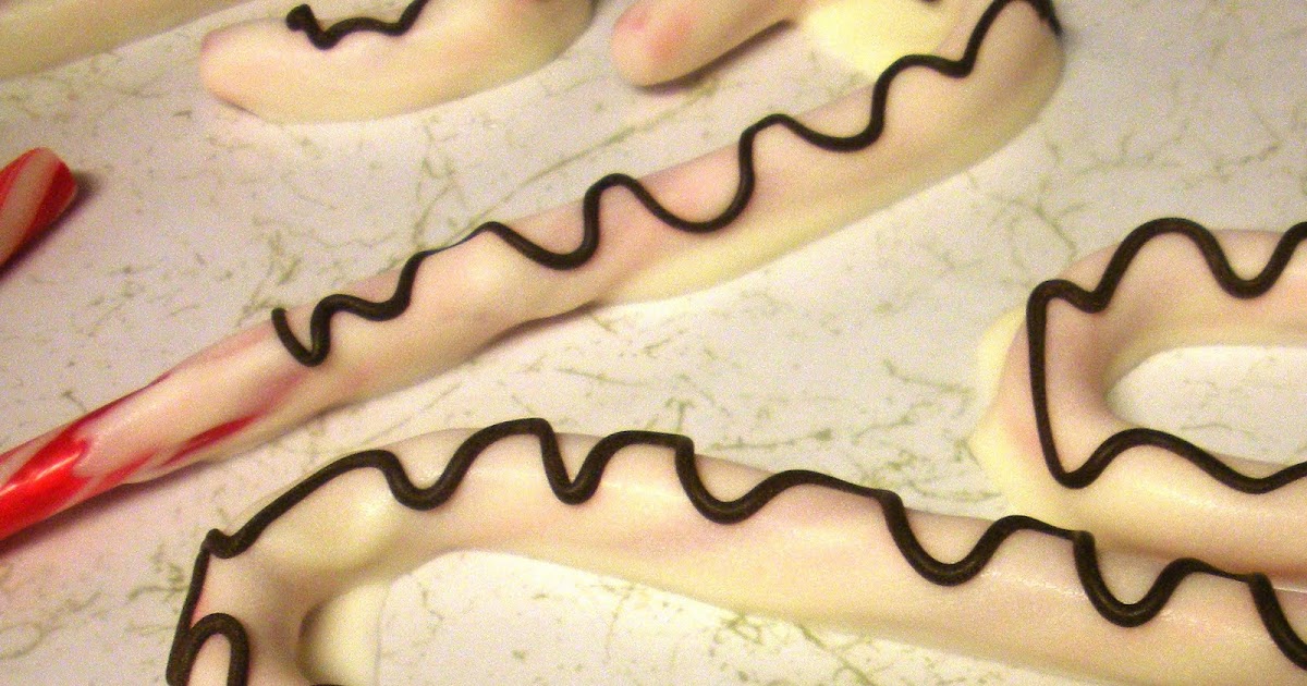 The American Homemaker White Chocolate Dipped Candy Canes