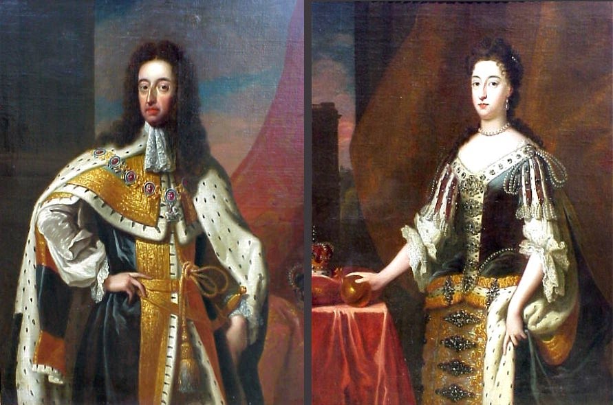 Resultado de imagen para Fotos de Guillermo III y su esposa, MarÃ­a II