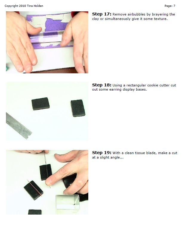 Clayamies Polymer Clay Tutorial Make Mini Display Stands