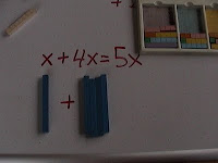 solving equations with base ten blocks, base ten manipulatives