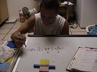 base ten blocks fractions