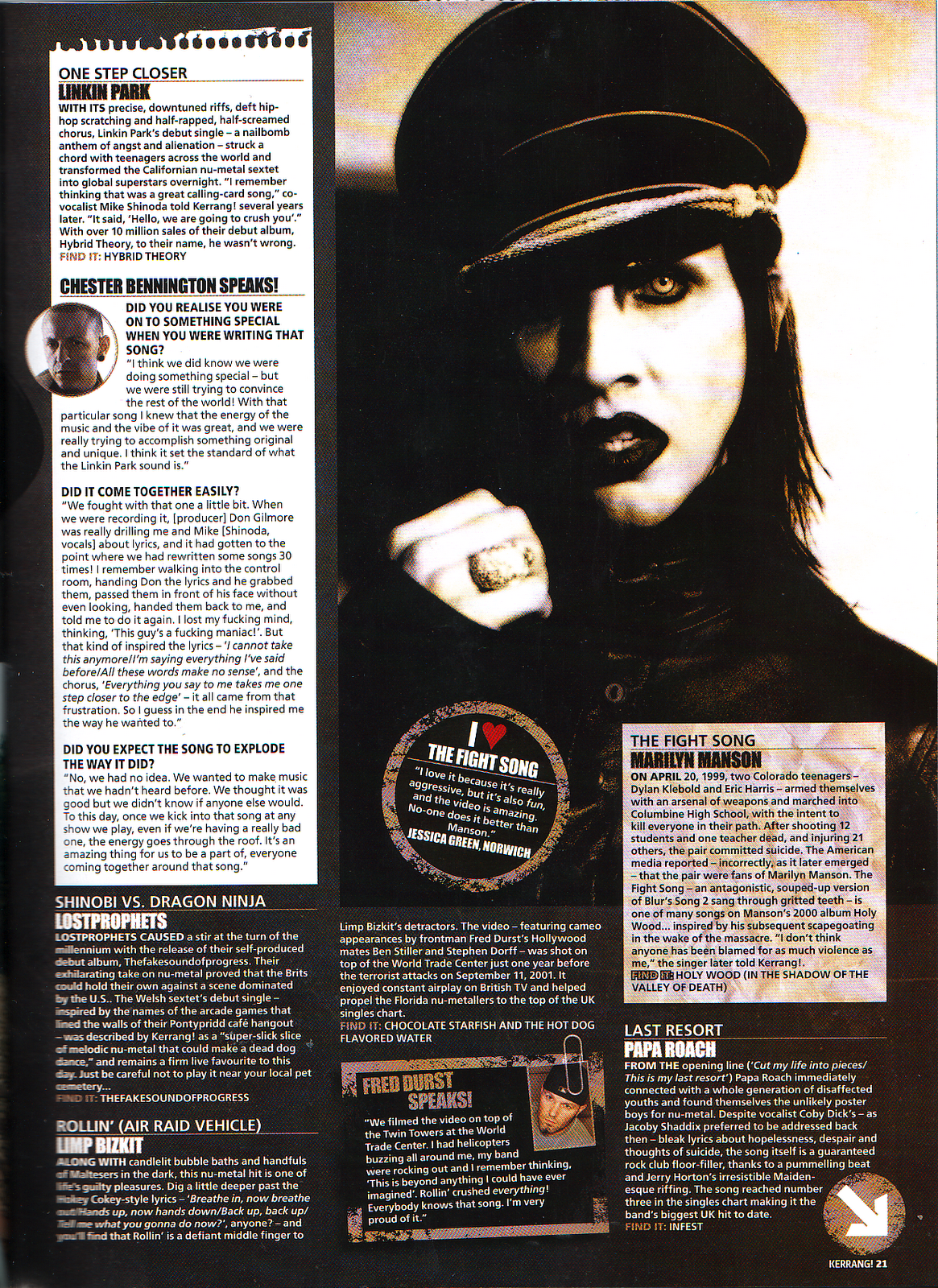 Marilyn Manson recebe prêmio da revista Kerrang! pelo conjunto da obra