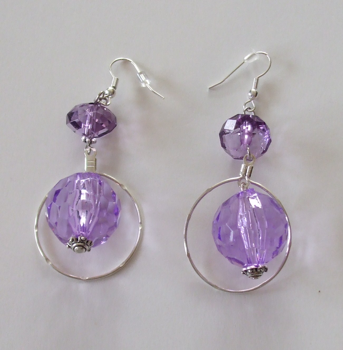 Denise's Beautiful Bling Purple Earrings