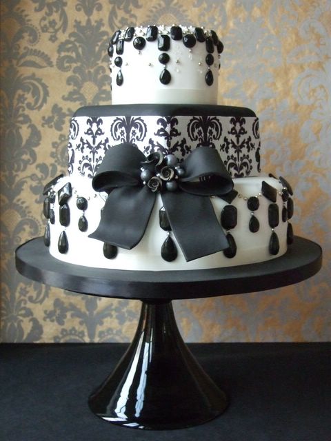 Black and white is a classic wedding color combination that can suit almost
