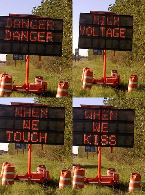 All This Is That: electronic road sign hacks