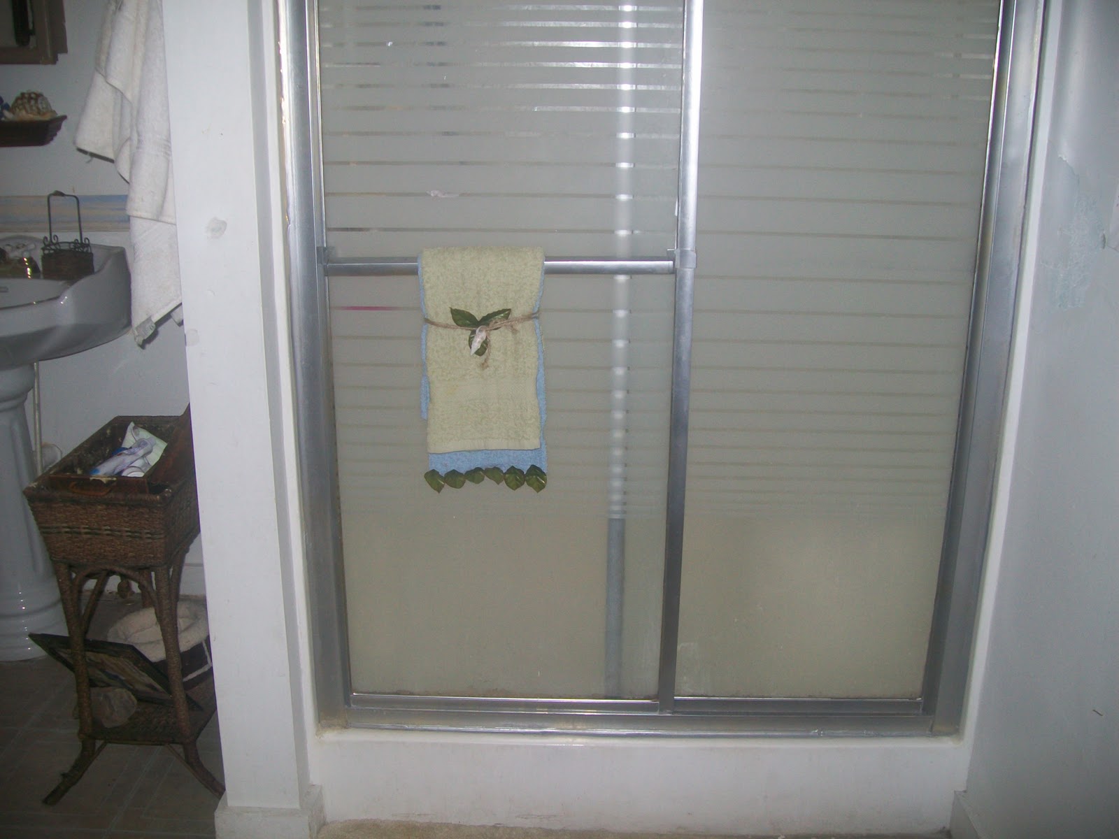 shower door upgrade Buildeth Her House