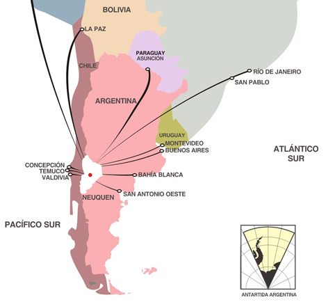Situacion Geográfica de Zapala