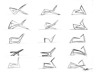 Gaines Gray Solomon: Chair Sketches