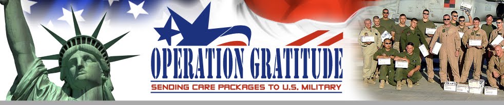 Operation Gratitude Care Package Weekend!