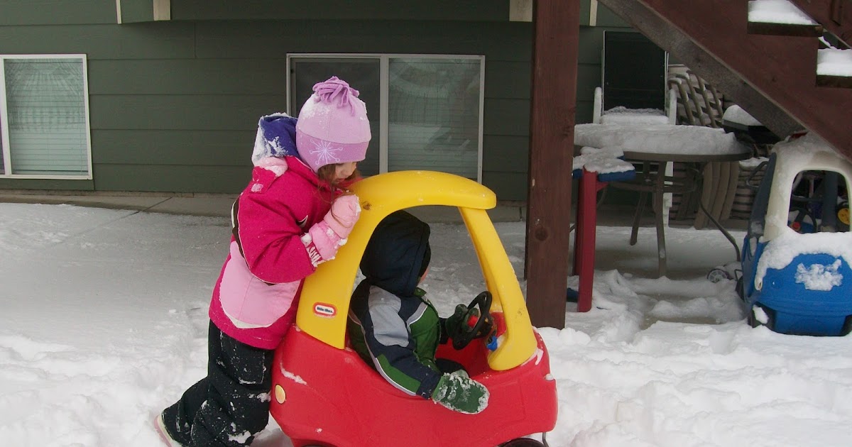 Our Moon Tribune: Got Stuck in the Snow and Needed a Push...