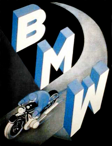 Cafe Beemers  BMW Vintage Posters