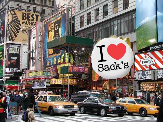 Sacks Boston Sack's and the City: Promoção Sack's