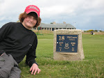 Erik at St. Andrews, Scotland (one of world's first golf courses)