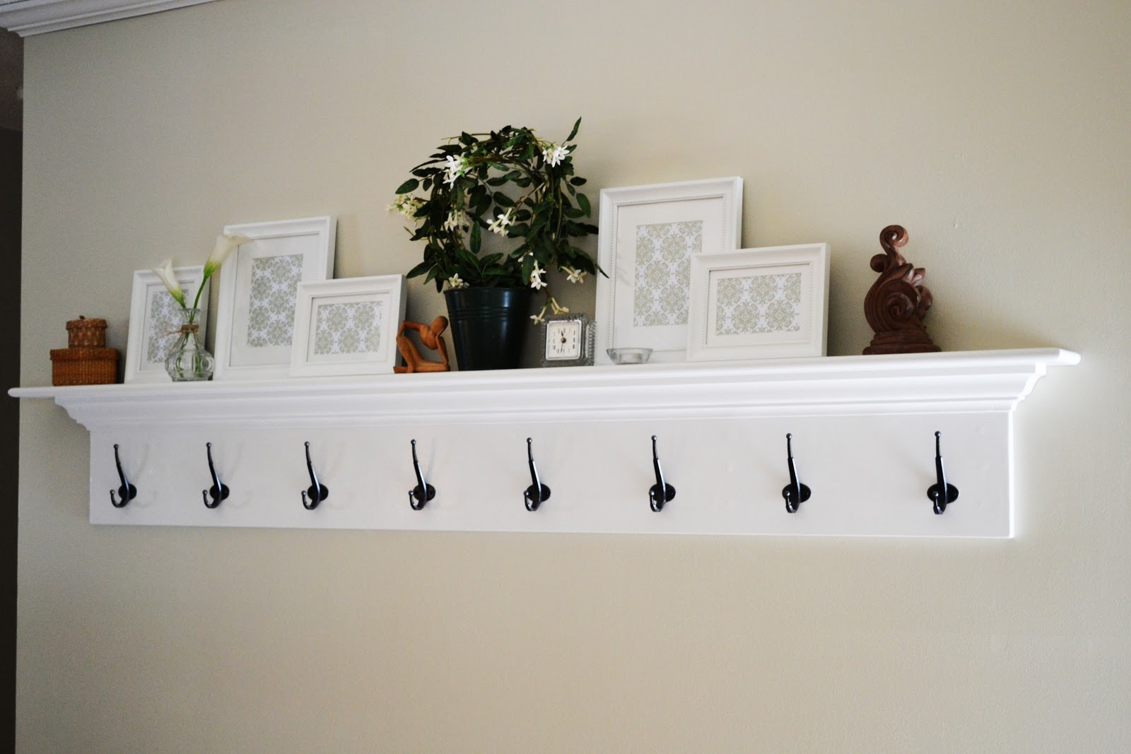 back {to} domestics coat hanger shelf