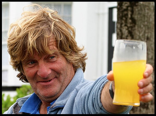 Kav, a serious skipper from Knightstown brings a "slainte" to all the great ideas.