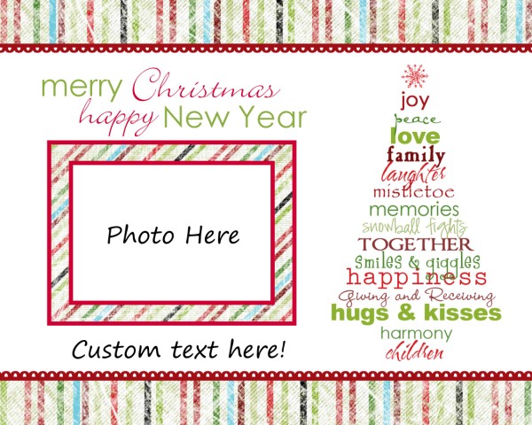 Freebie Photo Christmas Cards - Cap Creations