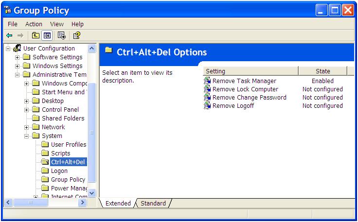 Windows XP Task Manager Disabled By Virus / Administrator | Preetycasey ...