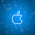 Apple Logo Flakes Blue and Red HD Wallpapers