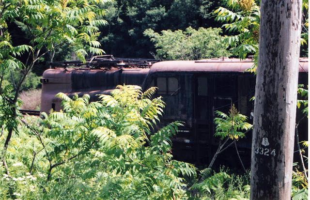 Abandoned train in New York State