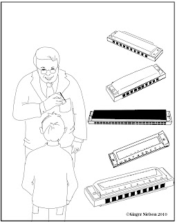 Ginger Nielson ~ An Illustrator's Journal: Daniel and the Harmonica ...