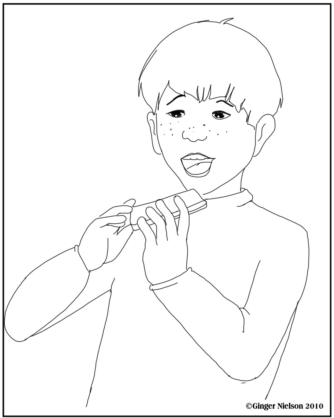 Harmonica Printables Coloring Pages