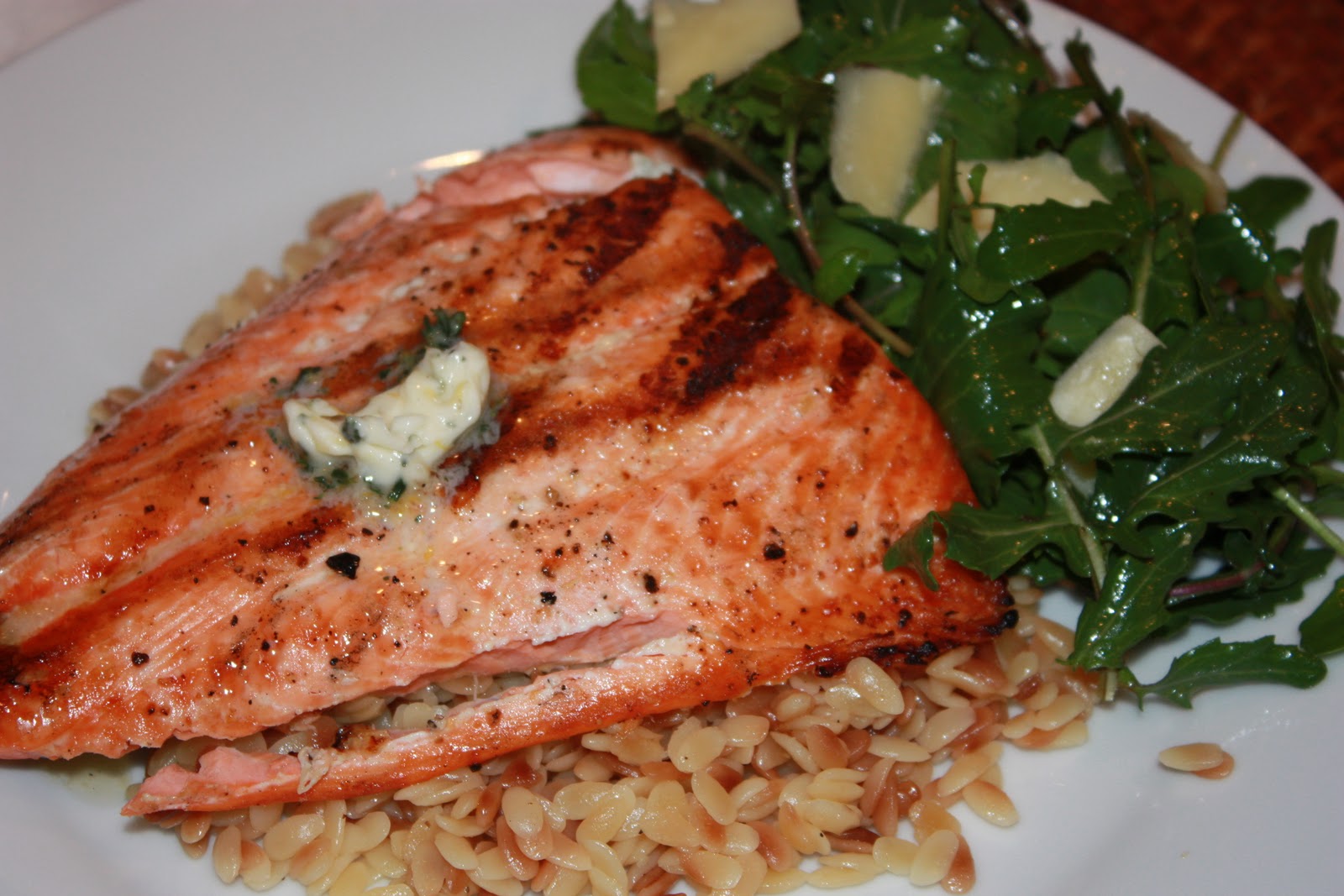 Hungry For More Grilled Salmon with Herb and Meyer Lemon Compound Butter