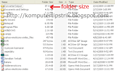 Menambahkan Folder Size di Tampilan Windows Explorer