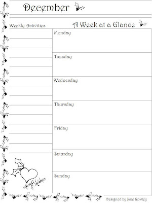 Creating a Home for the Heart: December Planning Pages