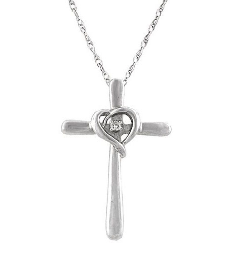 Silver CZ Cross