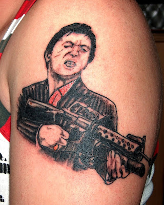 Scarface Gangsta tattoo image source