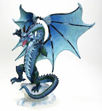 Rearing Blue Dragon