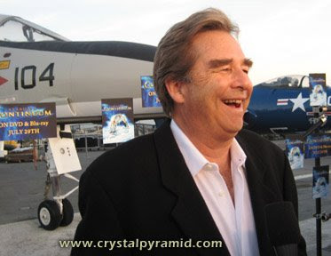 Actor Beau Bridges talks about Stargate: Continuum on the flight deck of the USS Midway, 2008 - Photo by San Diego video producer Patty Mooney of Crystal Pyramid Productions